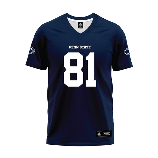 Penn State - NCAA Football : Ben Whitver - Navy Premium Football Jersey-0