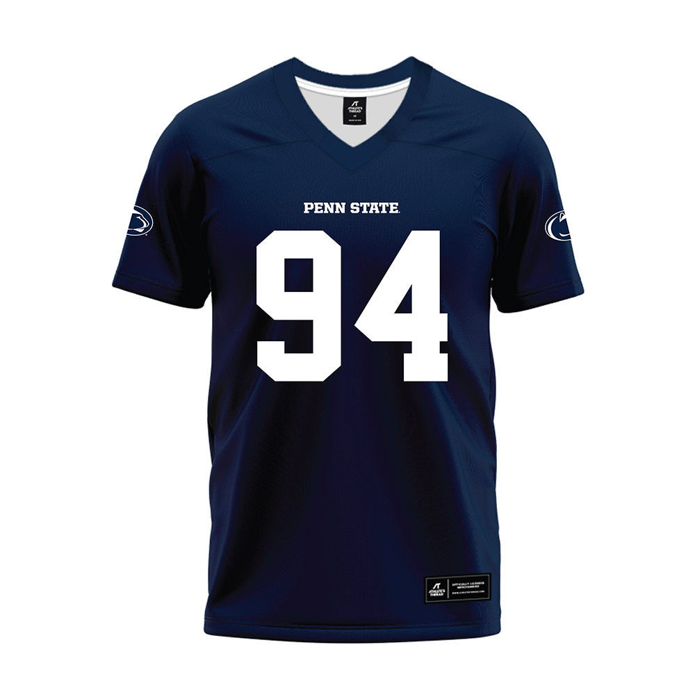 Penn State - NCAA Football : Ryan Barker - Navy Premium Football Jersey-0