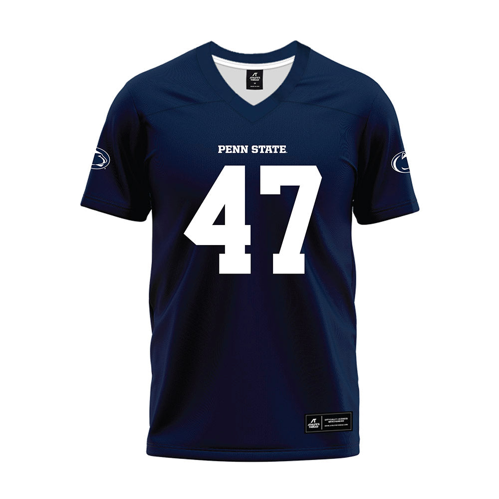 Penn State - NCAA Football : Aidan Probst - Navy Premium Football Jersey-0