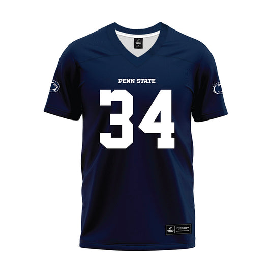 Penn State - NCAA Football : Chris Fileppo - Navy Premium Football Jersey-0
