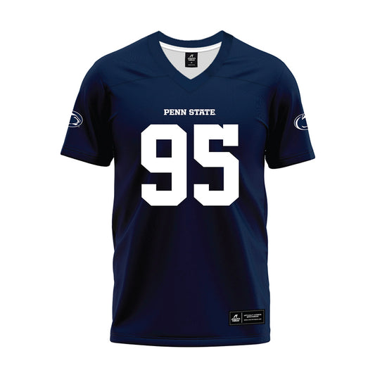 Penn State - NCAA Football : Jordan Mayer - Navy Premium Football Jersey-0