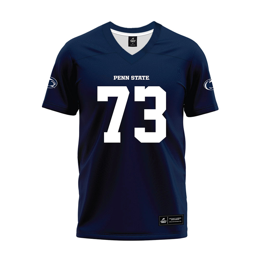 Penn State - NCAA Football : Caleb Brewer - Navy Premium Football Jersey-0