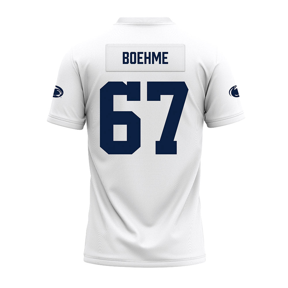 Penn State - NCAA Football : Henry Boehme - White Premium Football Jersey-1