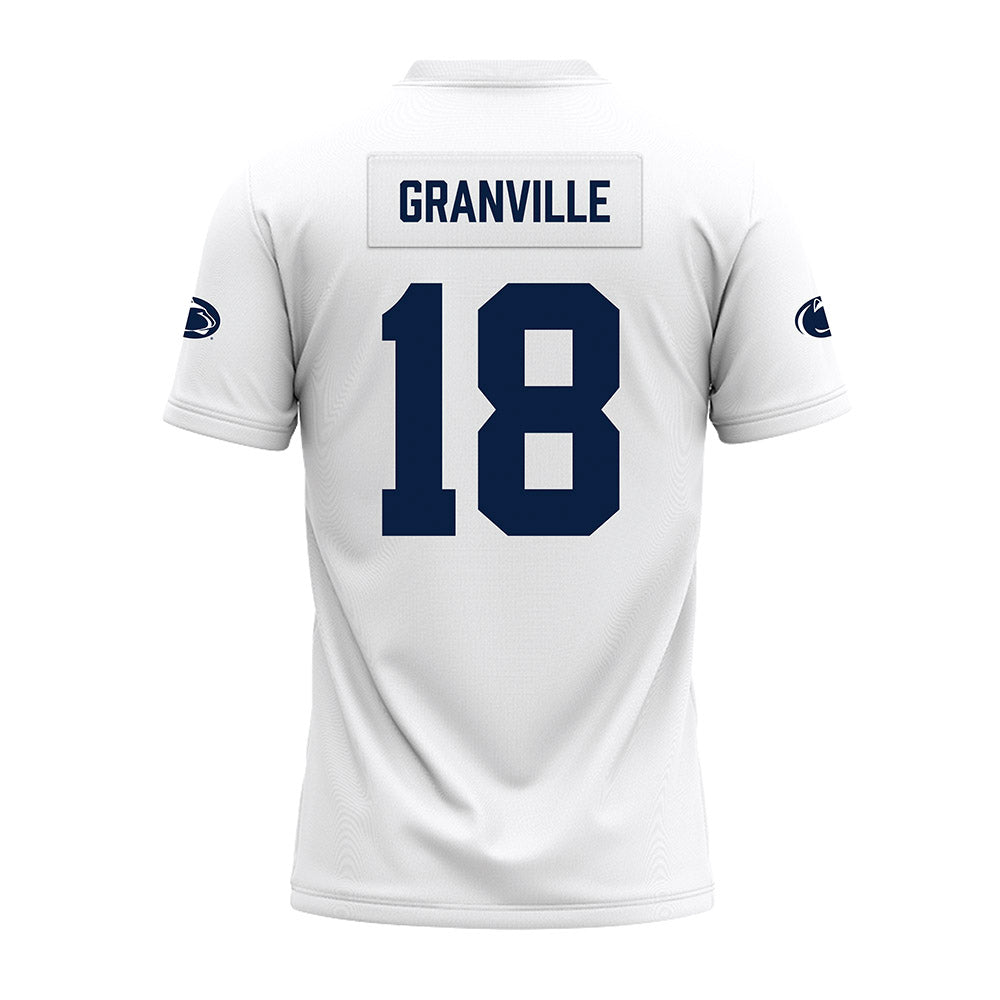 Penn State - NCAA Football : Max Granville - White Premium Football Jersey-1