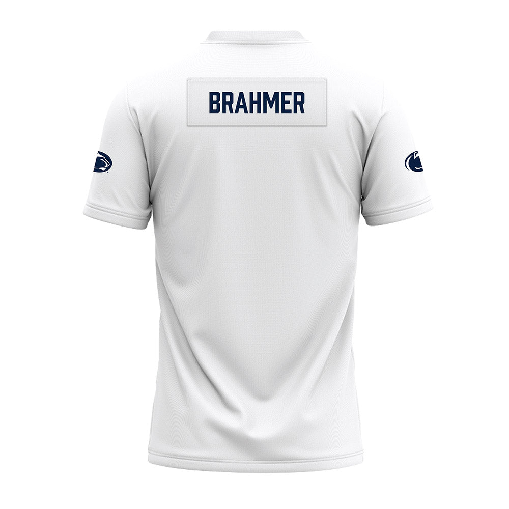 Penn State - NCAA Football : Benjamin Brahmer - White Premium Football Jersey-1