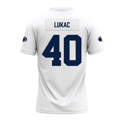 Penn State - NCAA Football : Jake Lukac - White Premium Football Jersey-1
