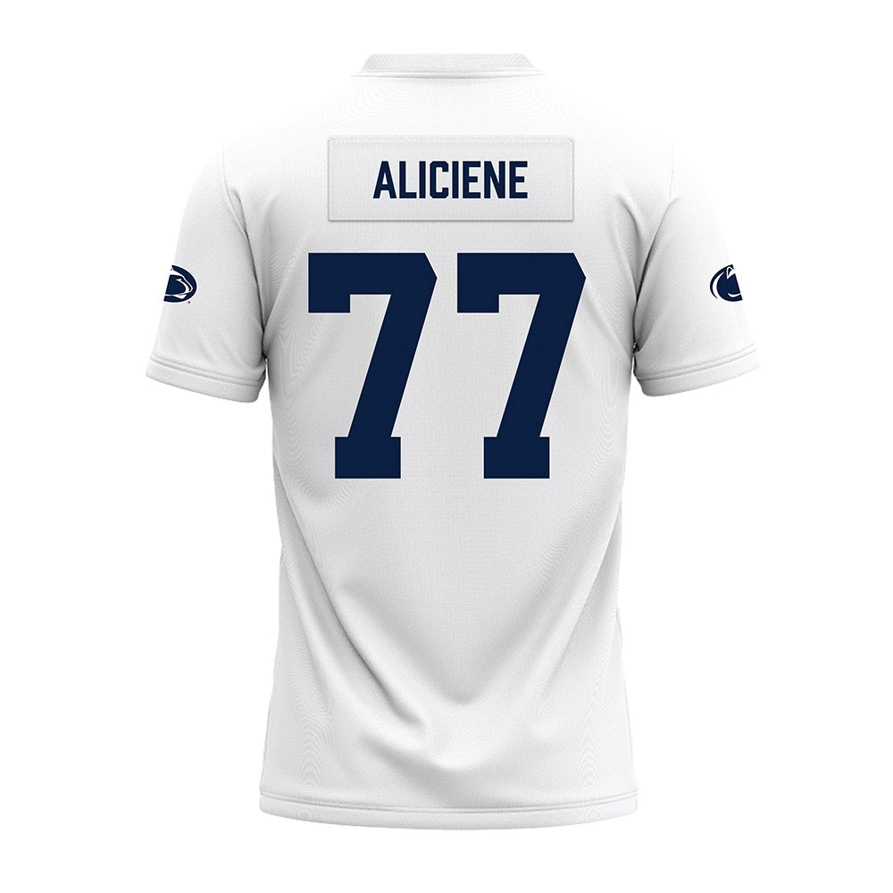 Penn State - NCAA Football : Owen Aliciene - White Premium Football Jersey-1