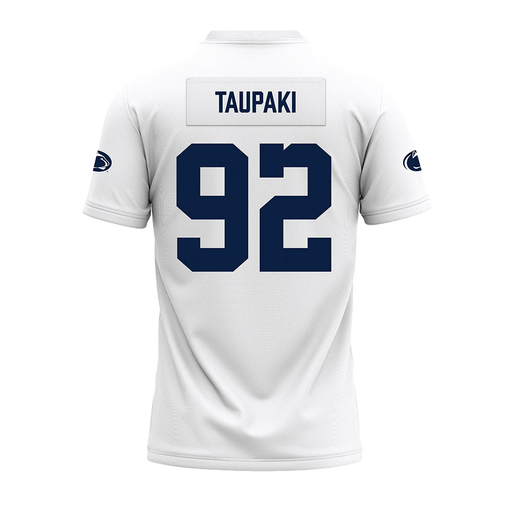 Penn State - NCAA Football : Siale Taupaki - White Premium Football Jersey-1