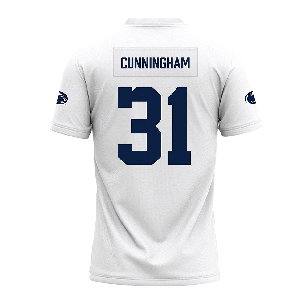 Penn State - NCAA Football : Logan Cunningham - White Premium Football Jersey-1