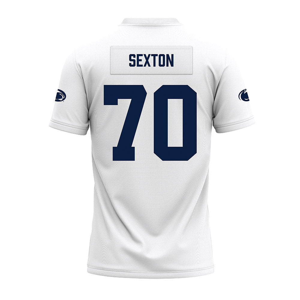 Penn State - NCAA Football : Garrett Sexton - White Premium Football Jersey-1