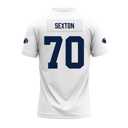 Penn State - NCAA Football : Garrett Sexton - White Premium Football Jersey-1