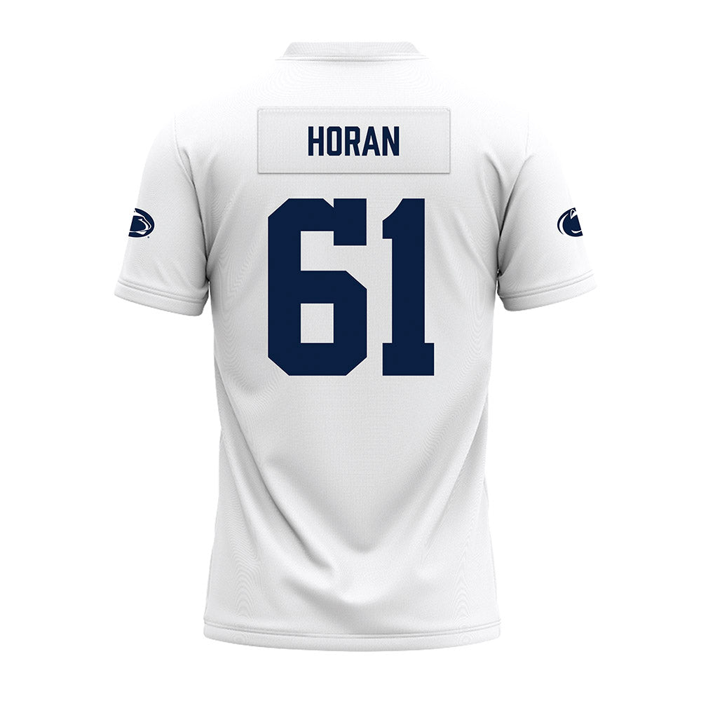 Penn State - NCAA Football : Liam Horan - White Premium Football Jersey-1