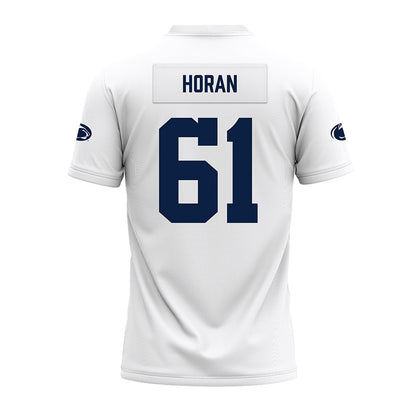 Penn State - NCAA Football : Liam Horan - White Premium Football Jersey-1