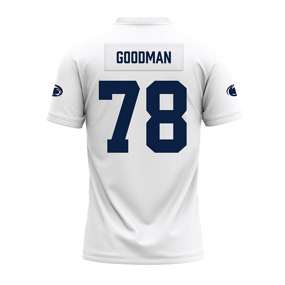 Penn State - NCAA Football : Malachi Goodman - White Premium Football Jersey-1