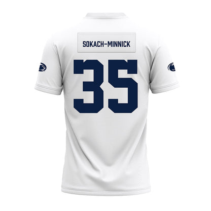 Penn State - NCAA Football : Blaise Sokach-Minnick - White Premium Football Jersey-1