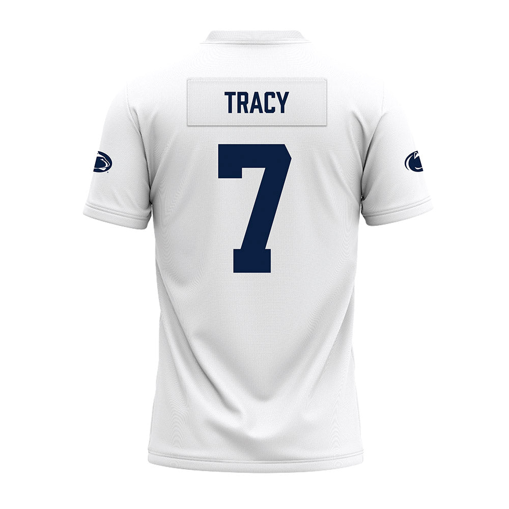Penn State - NCAA Football : Zion Tracy - White Premium Football Jersey-1