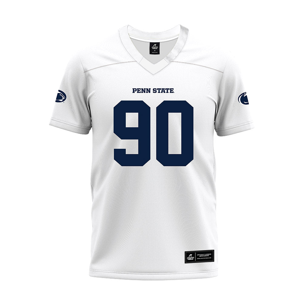 Penn State - NCAA Football : Liam Andrews - White Premium Football Jersey-0
