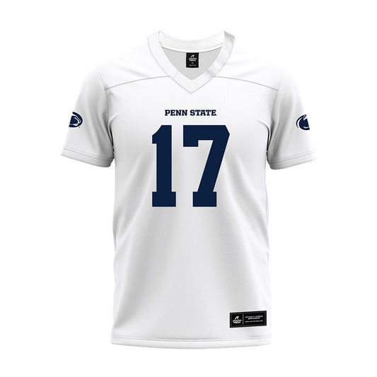 Penn State - NCAA Football : Connor Barry - White Premium Football Jersey-0