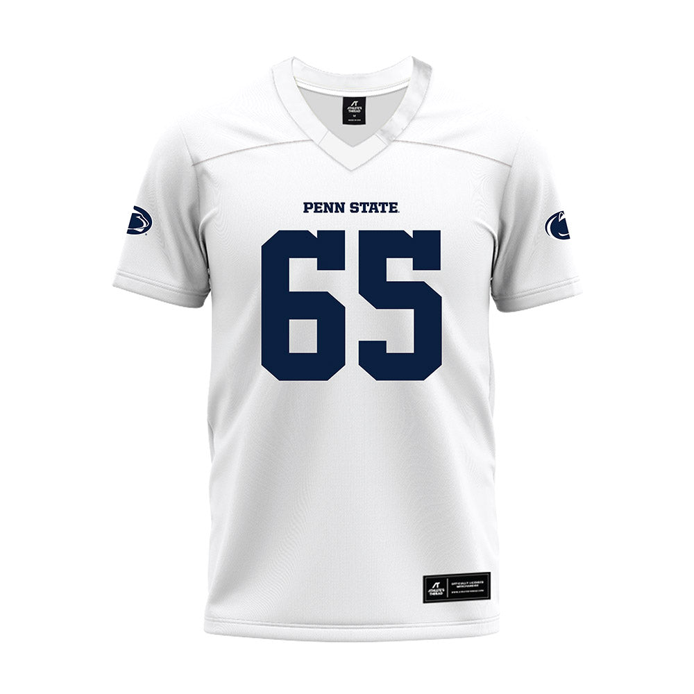 Penn State - NCAA Football : Jim Fitzgerald - White Premium Football Jersey-0