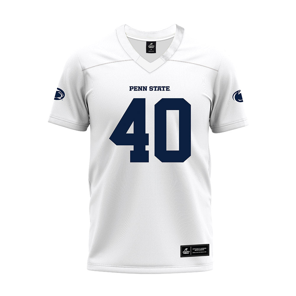 Penn State - NCAA Football : Jake Lukac - White Premium Football Jersey-0