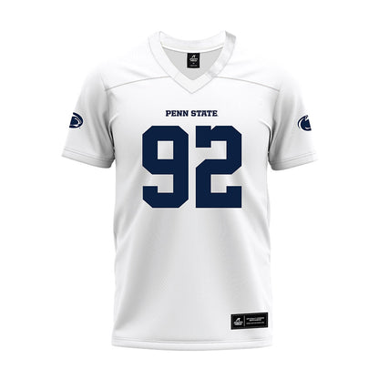 Penn State - NCAA Football : Andrew Dufault - White Premium Football Jersey-0