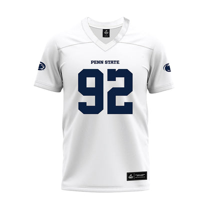 Penn State - NCAA Football : Siale Taupaki - White Premium Football Jersey-0