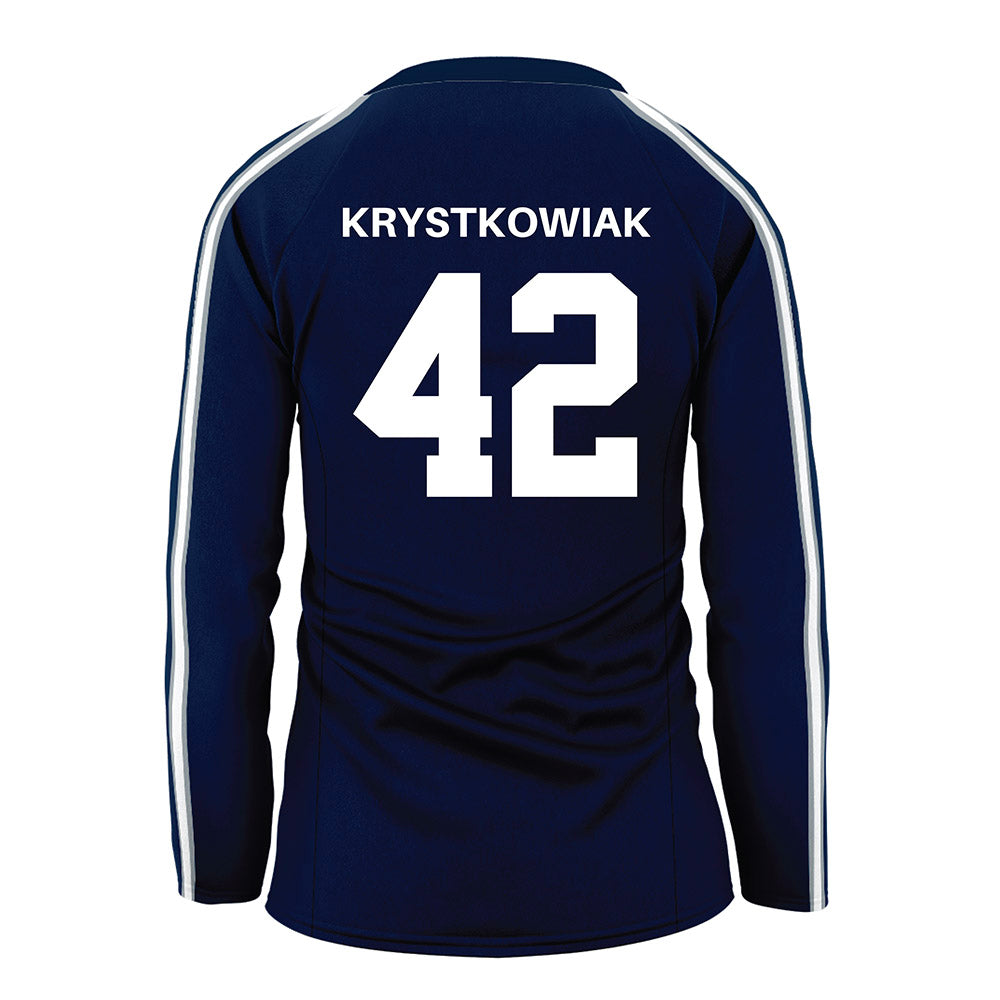 Penn State - NCAA Women's Volleyball : Finley Krystkowiak - Navy Volleyball Jersey-1
