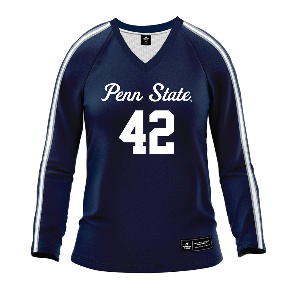 Penn State - NCAA Women's Volleyball : Finley Krystkowiak - Navy Volleyball Jersey-0