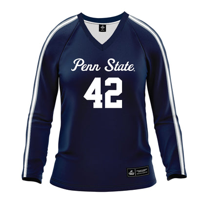 Penn State - NCAA Women's Volleyball : Finley Krystkowiak - Navy Volleyball Jersey-0