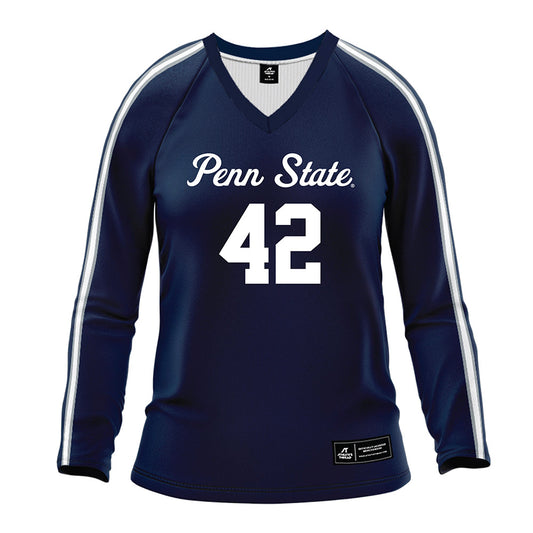 Penn State - NCAA Women's Volleyball : Finley Krystkowiak - Navy Volleyball Jersey-0