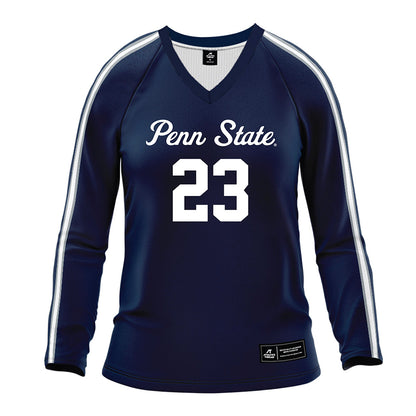Penn State - NCAA Women's Volleyball : Haley Burgdorf - Navy Volleyball Jersey-0