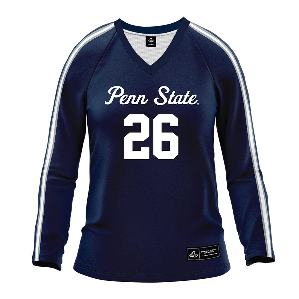 Penn State - NCAA Women's Volleyball : Whitney Lauenstein - Navy Volleyball Jersey-0