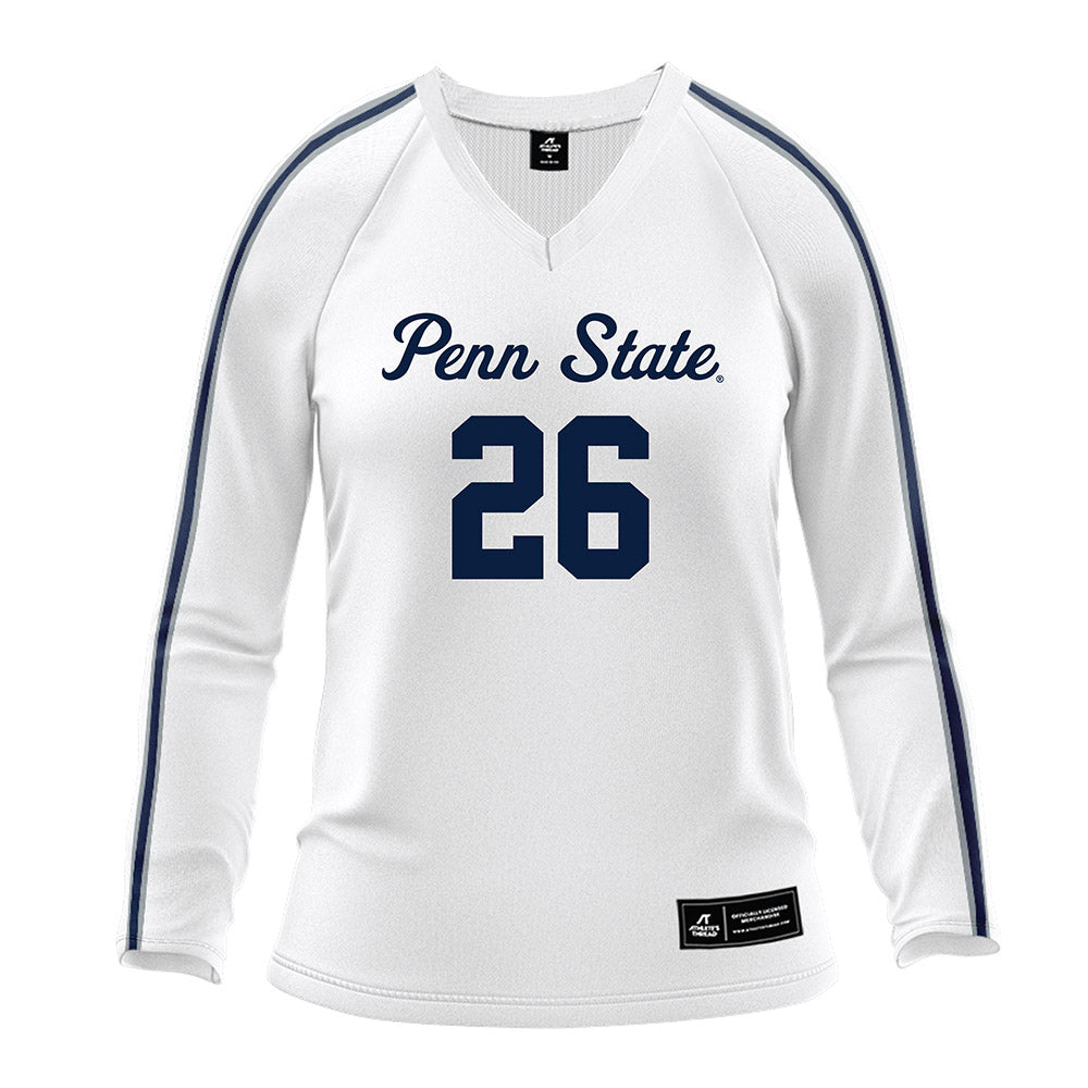 Penn State - NCAA Women's Volleyball : Whitney Lauenstein - White Volleyball Jersey-0