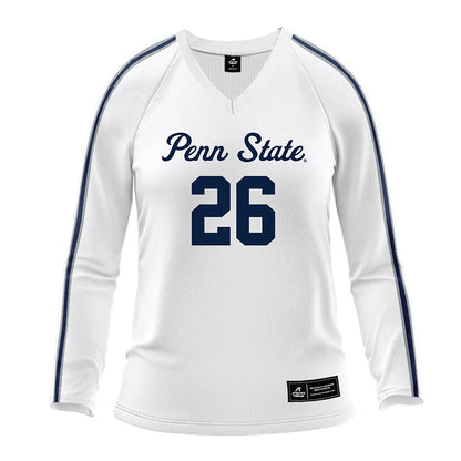Penn State - NCAA Women's Volleyball : Whitney Lauenstein - White Volleyball Jersey-0