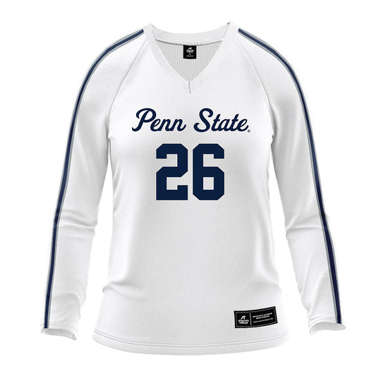 Penn State - NCAA Women's Volleyball : Whitney Lauenstein - White Volleyball Jersey-0