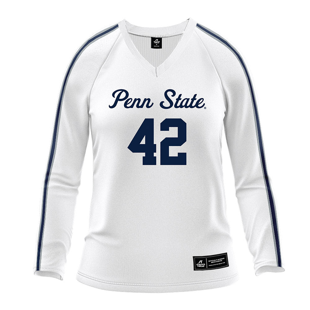 Penn State - NCAA Women's Volleyball : Finley Krystkowiak - White Volleyball Jersey-0