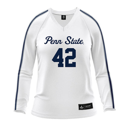 Penn State - NCAA Women's Volleyball : Finley Krystkowiak - White Volleyball Jersey-0