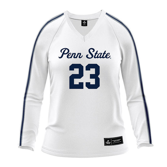 Penn State - NCAA Women's Volleyball : Haley Burgdorf - White Volleyball Jersey-0