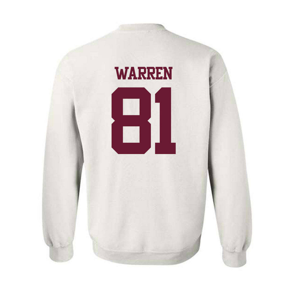 Texas A&M - NCAA Football : Jayden Warren - Statement Shersey Crewneck Sweatshirt-1