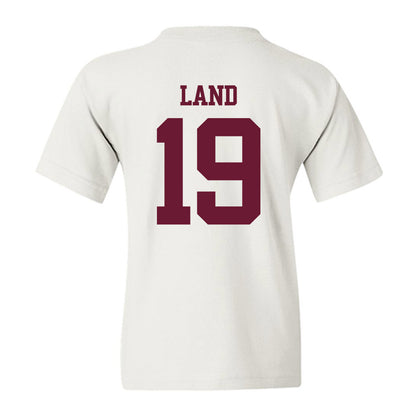 Texas A&M - NCAA Football : Paxton Land - Statement Shersey Youth T-Shirt-1