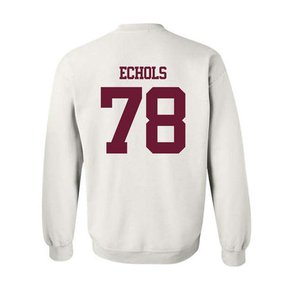 Texas A&M - NCAA Football : Coen Echols - Statement Shersey Crewneck Sweatshirt-1