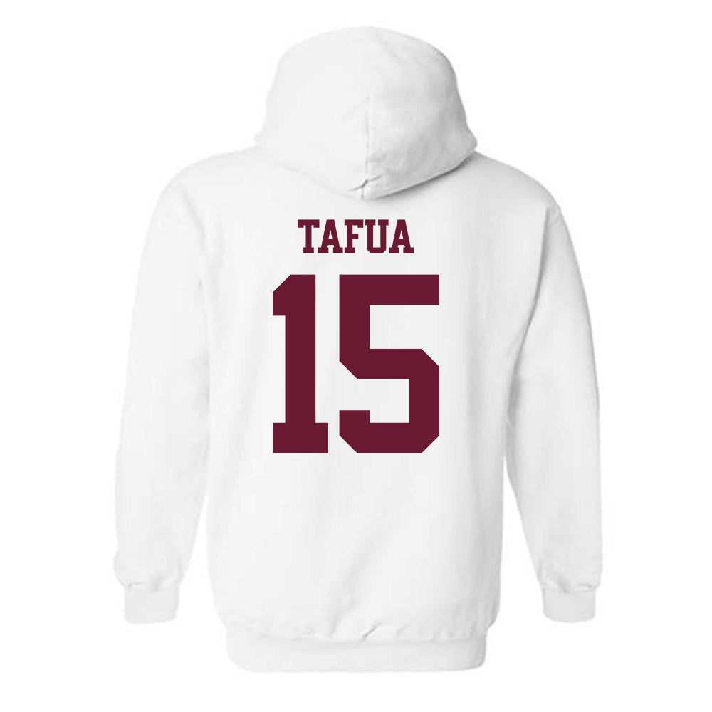 Texas A&M - NCAA Football : Caleb Tafua - Statement Shersey Hooded Sweatshirt-1