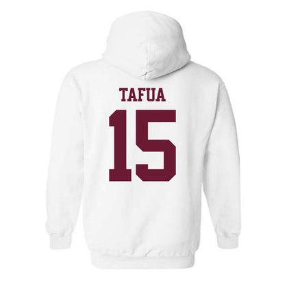 Texas A&M - NCAA Football : Caleb Tafua - Statement Shersey Hooded Sweatshirt-1