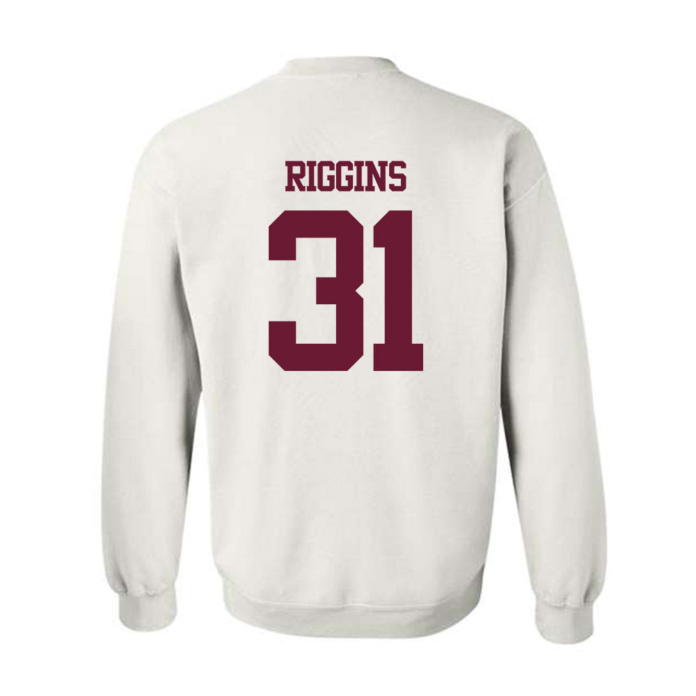 Texas A&M - NCAA Football : Kelvion Riggins - Statement Shersey Crewneck Sweatshirt-1