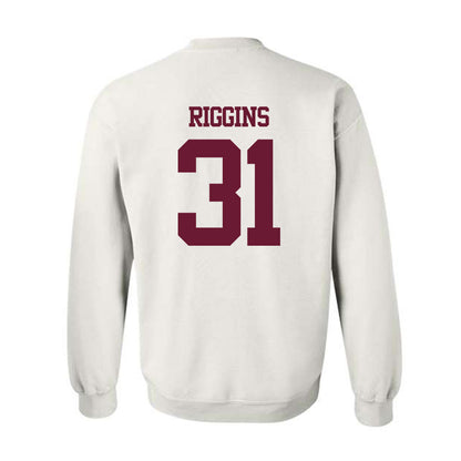 Texas A&M - NCAA Football : Kelvion Riggins - Statement Shersey Crewneck Sweatshirt-1