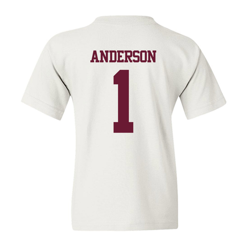 Texas A&M - NCAA Football : Bryce Anderson - Statement Shersey Youth T-Shirt-1