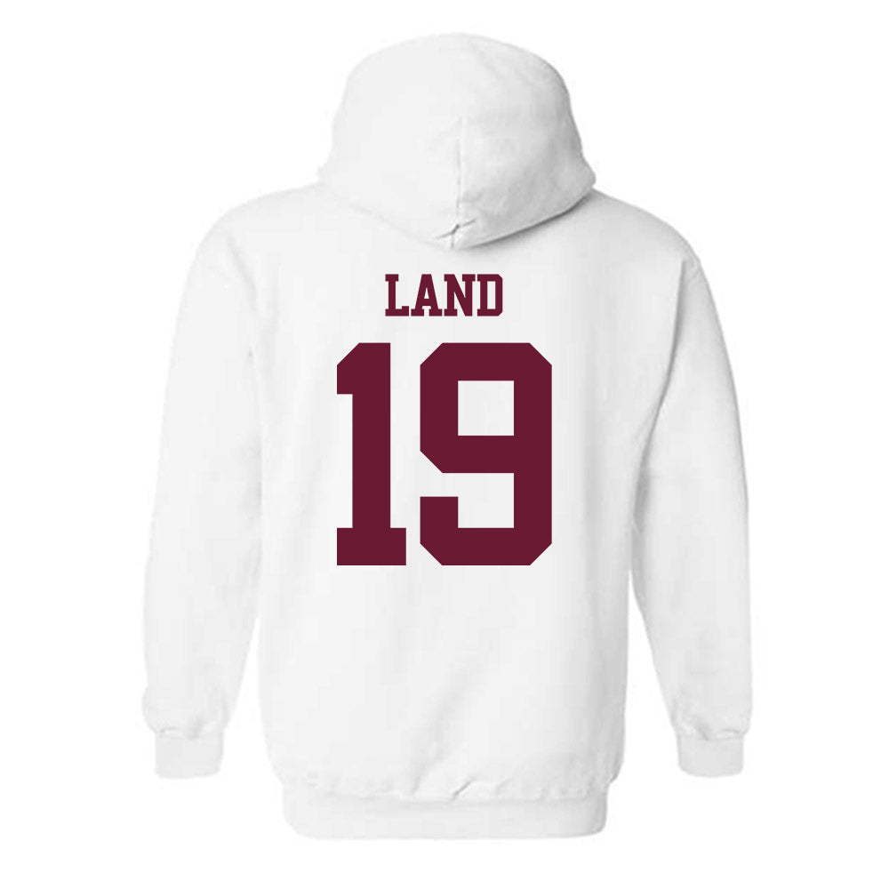 Texas A&M - NCAA Football : Paxton Land - Statement Shersey Hooded Sweatshirt-1
