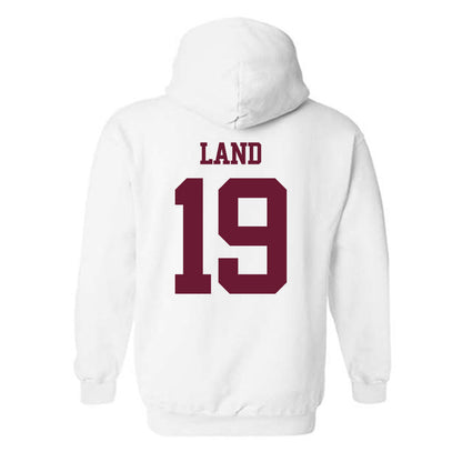 Texas A&M - NCAA Football : Paxton Land - Statement Shersey Hooded Sweatshirt-1