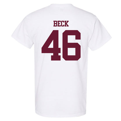 Texas A&M - NCAA Football : Qui Beck - Statement Shersey T-Shirt-1
