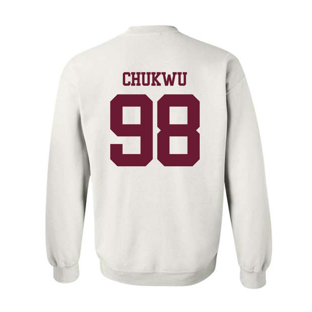 Texas A&M - NCAA Football : Jesse Chukwu - Statement Shersey Crewneck Sweatshirt-1